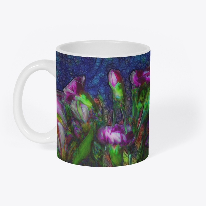 Abstract Pink Carnations