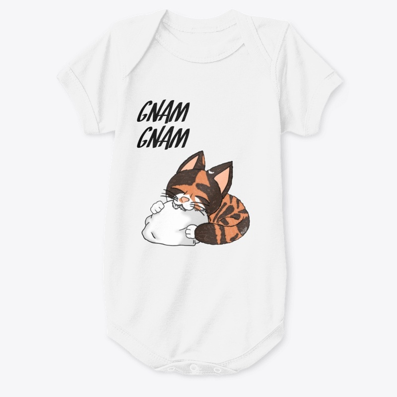  Baby Onesie "Gnam Gnam Cat"