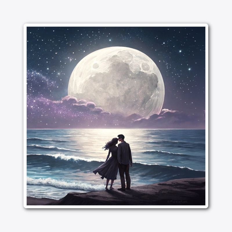 Dreamy Ocean Moonlight