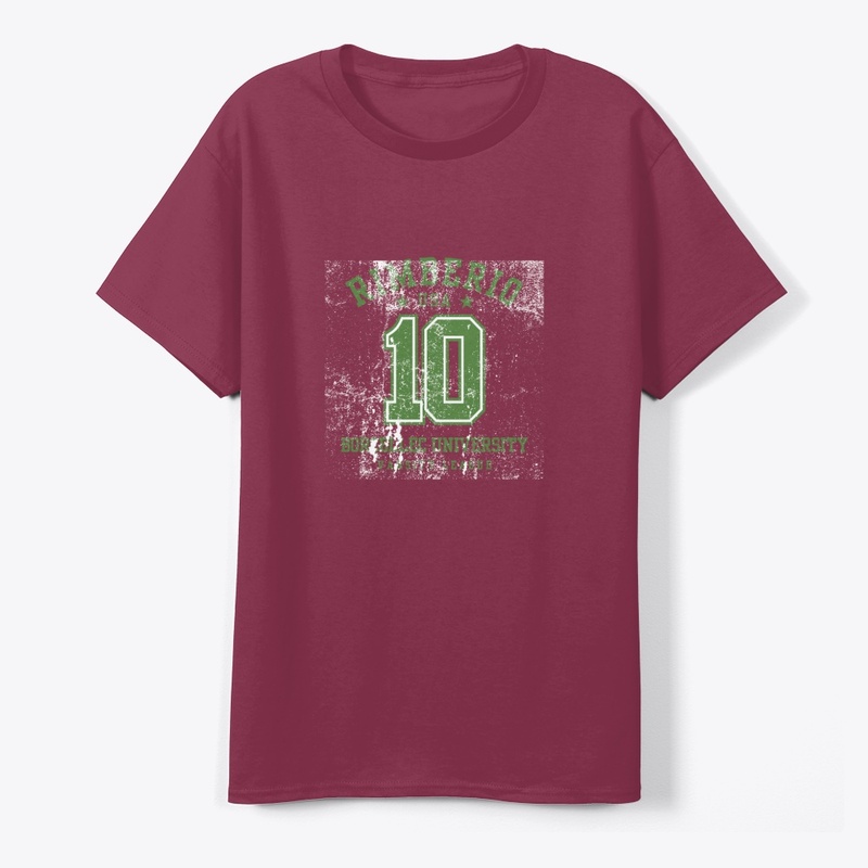 Green Grunge Number 10 Vircity T Shirt 