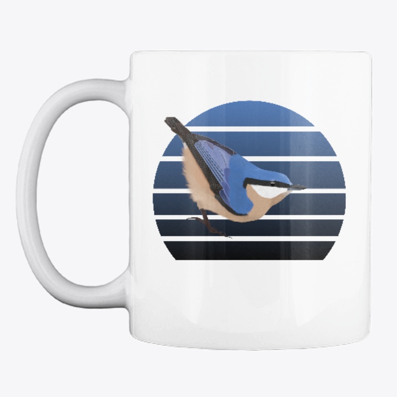 jz.birds Nuthatch Bird Animal Art