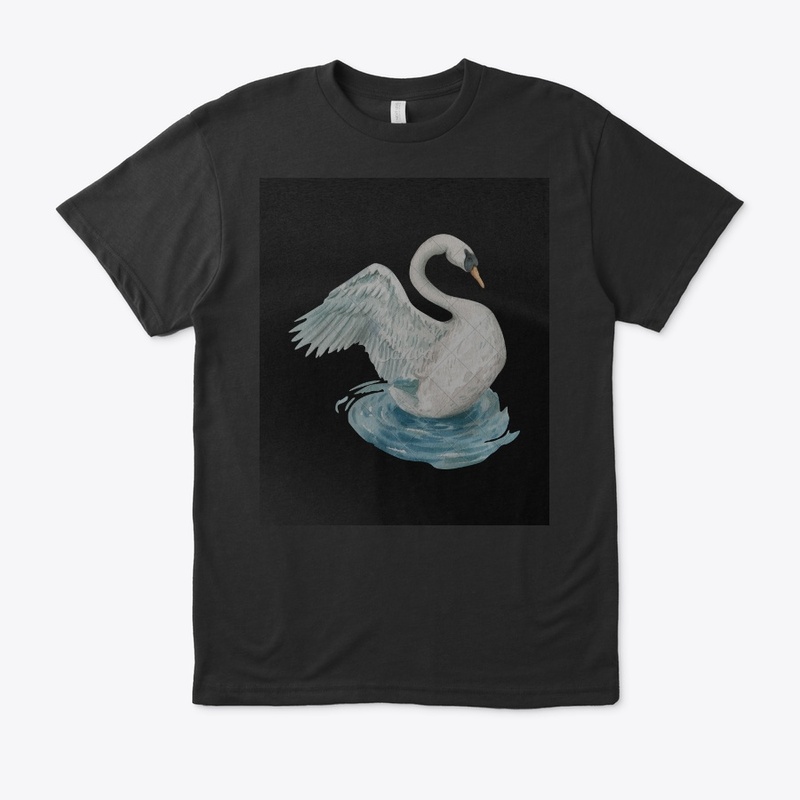 a swan t-shirts and hoodies for girls 