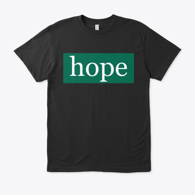 Hope Written in White on Green