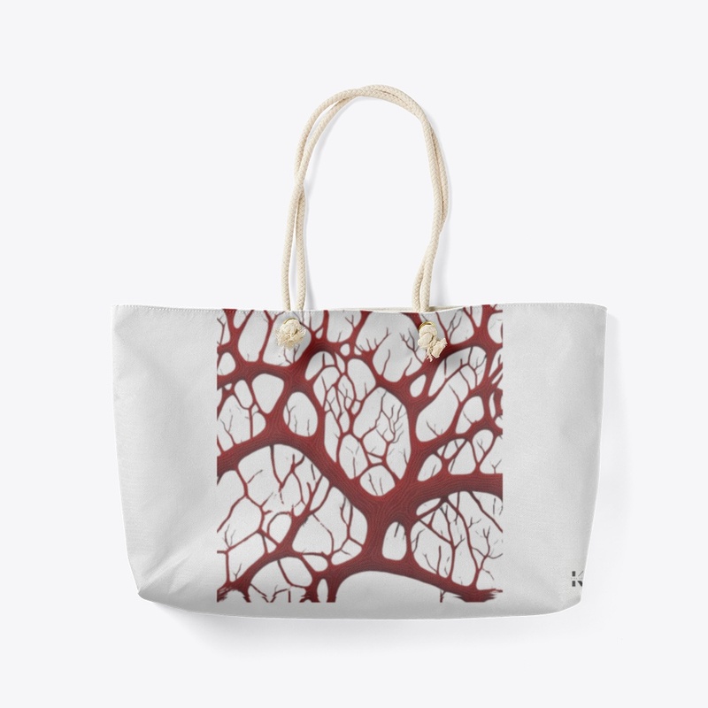 Red blood veins illustration