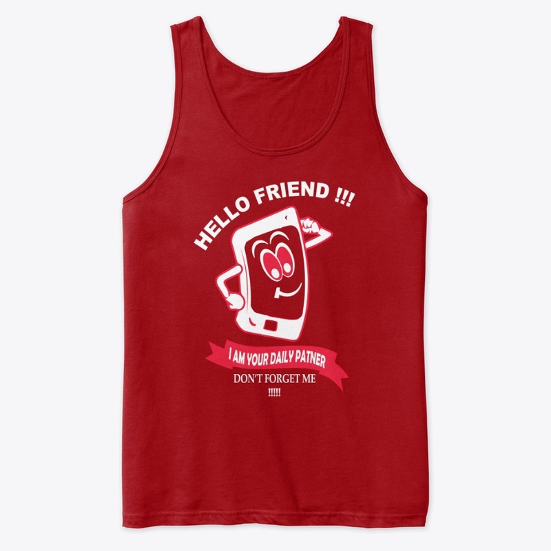 Mobile Lover T-Shirt Hello Friend