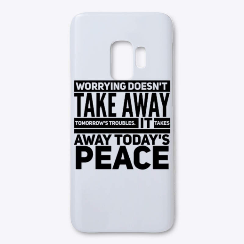 Worrying troubles peace black