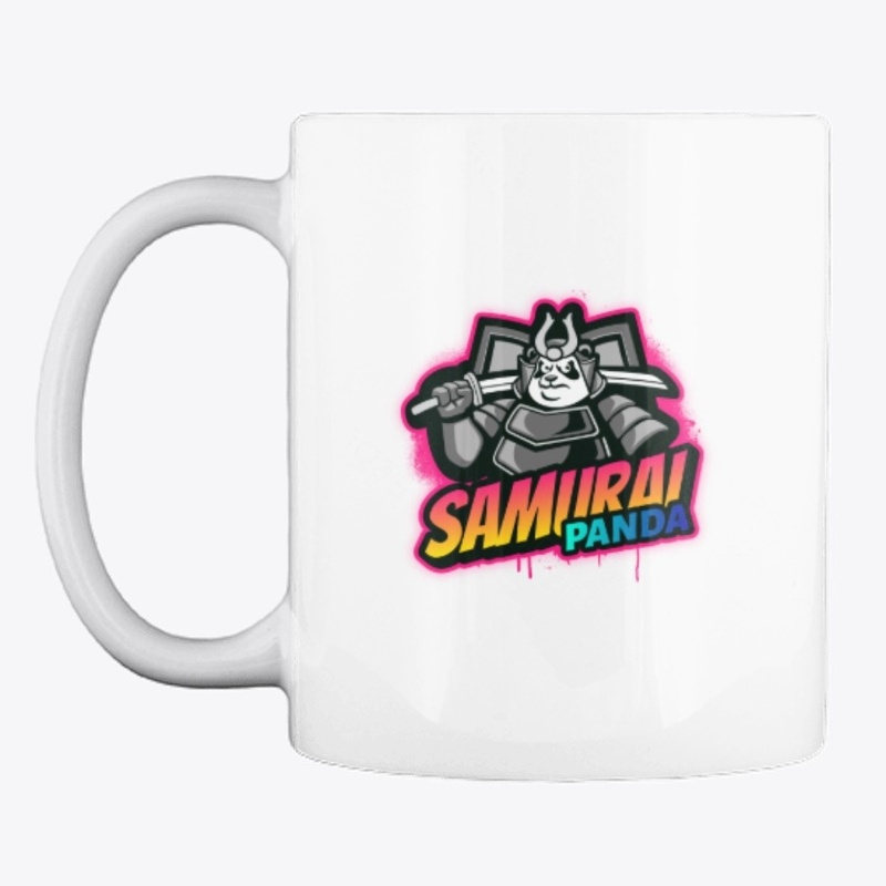 cartoon logo design: samurai panda