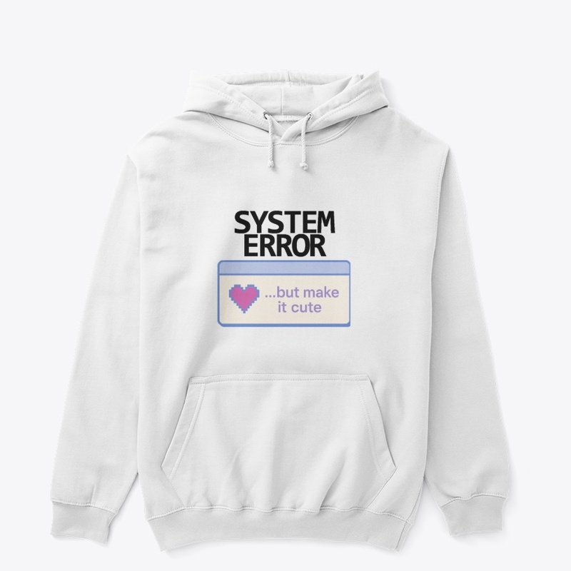 System Error (BLACK) Y2K Glitch Merch