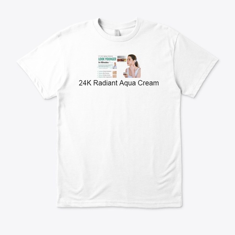 24 K Radiant Aqua Cream   Best Face Cream White Maglietta Front