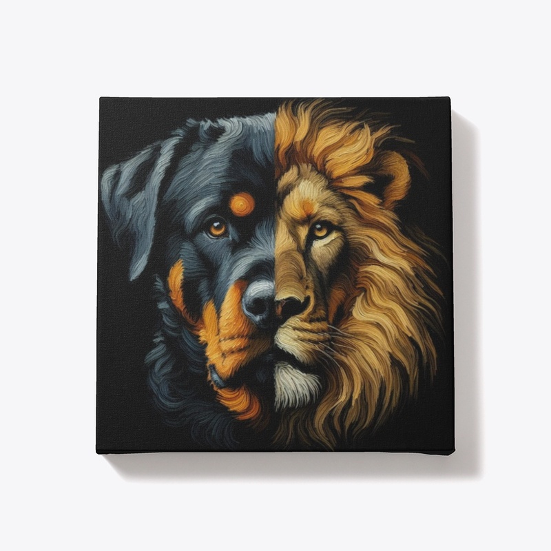 Rottweiler & Lion
