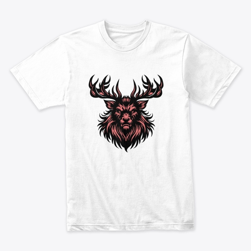 Fierce Angry Deer Illustration