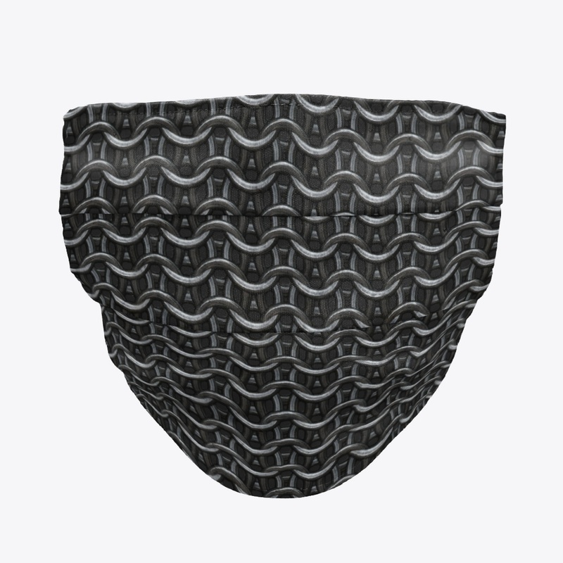 Steel Chainmail Print Face Mask