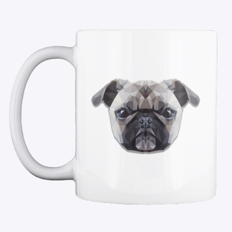 Pug Dog Low Poly Design