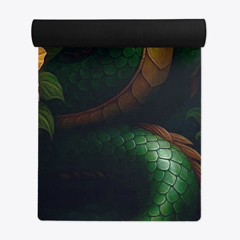 mysterious Dragon Yoga Mat increases 