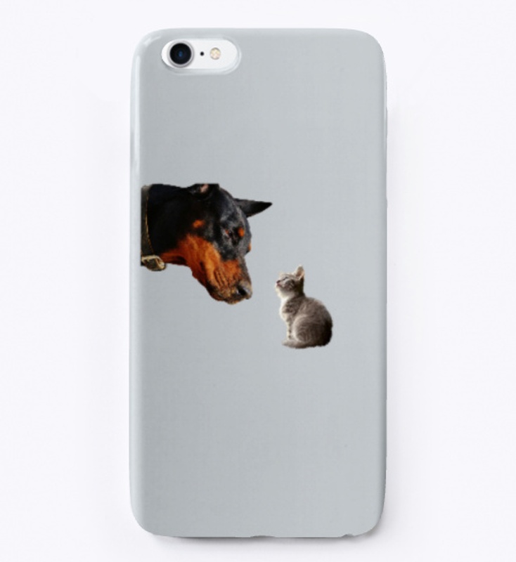 Doberman & meme iPhone Case
