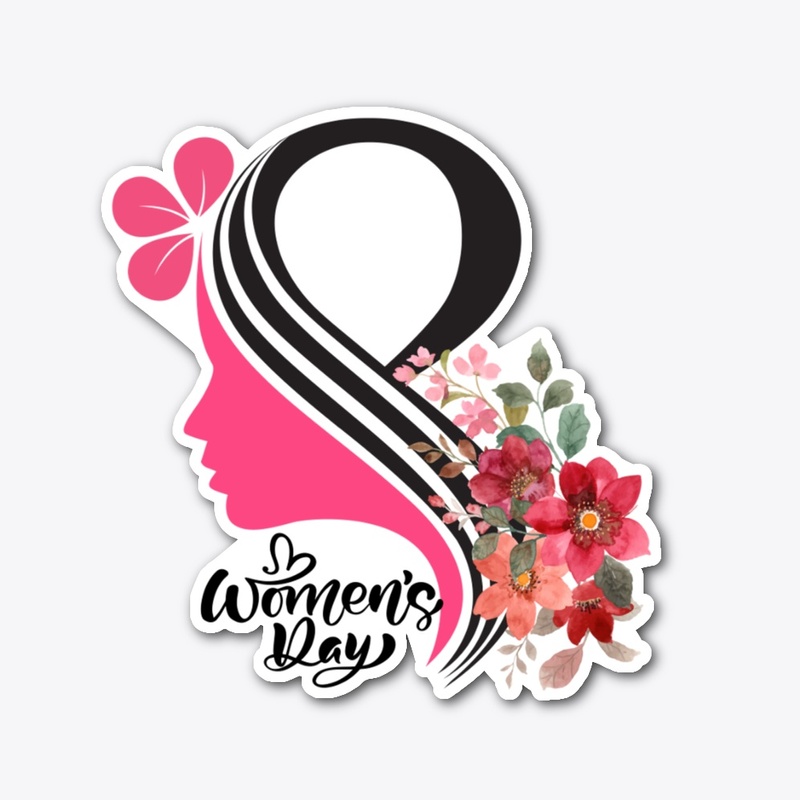 Womens Day Floral Emblem