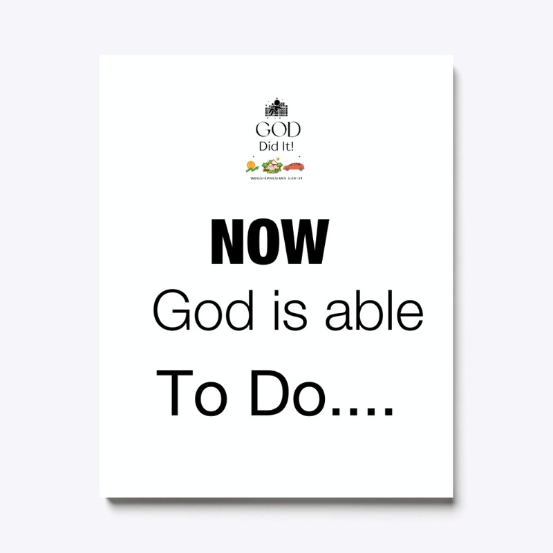 GOD Did It! Canvas Wall Art