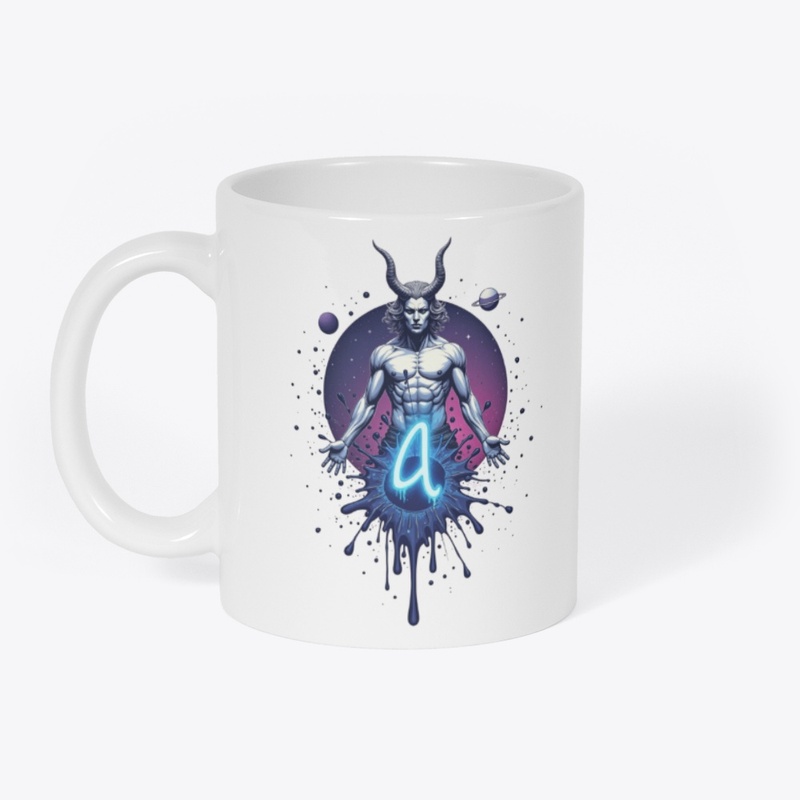 Capricorn Zodiac Design - Cosmic Goat