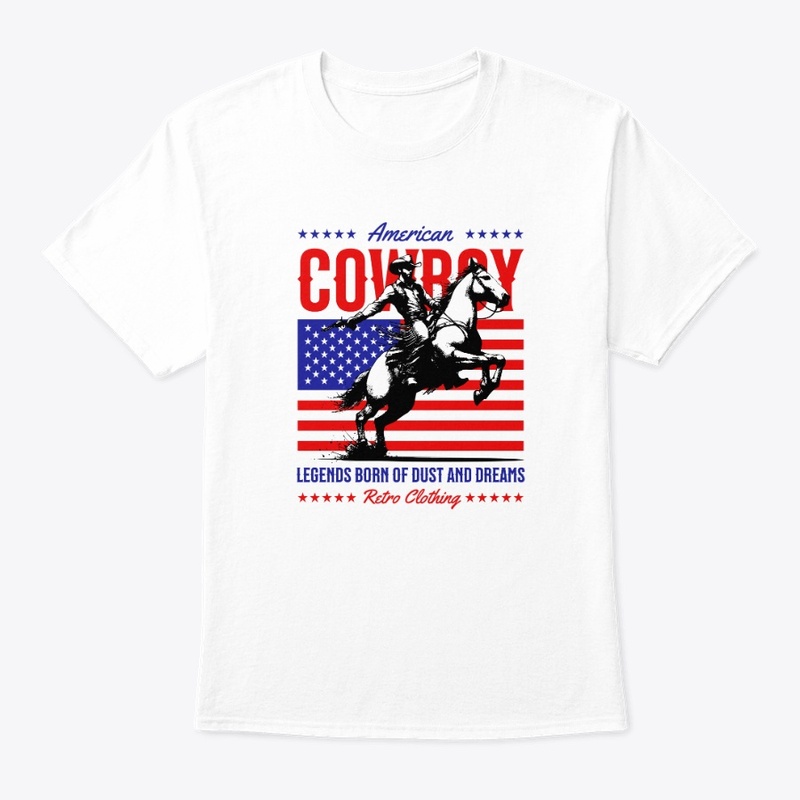 American Cowboy Graphic Retro Streetwear