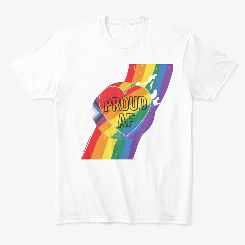Proud AF Pride Heart