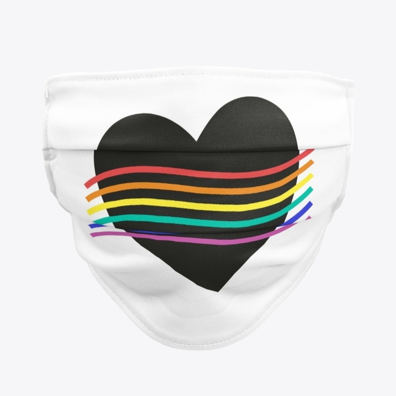 Pride Flag with Heart Rainbow