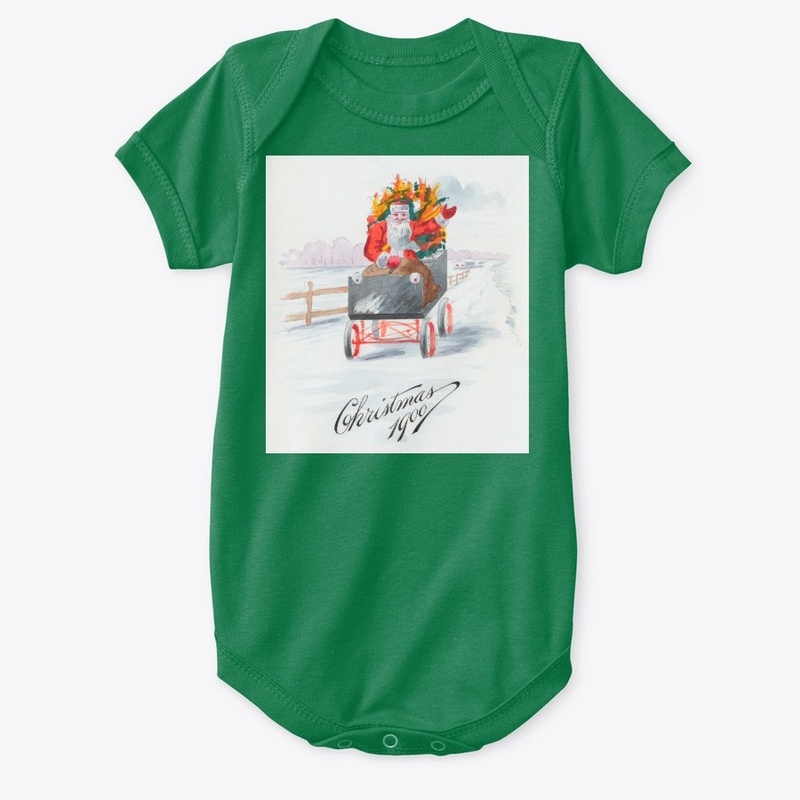 1900 vintage Santa driving