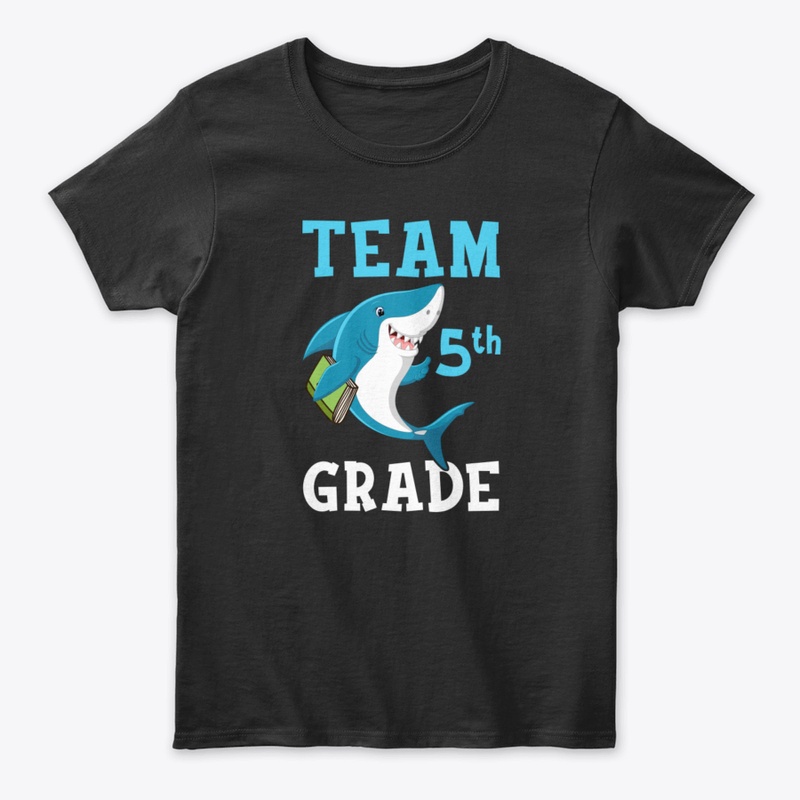 5Th Grade Teacher Student Shirts Shark B