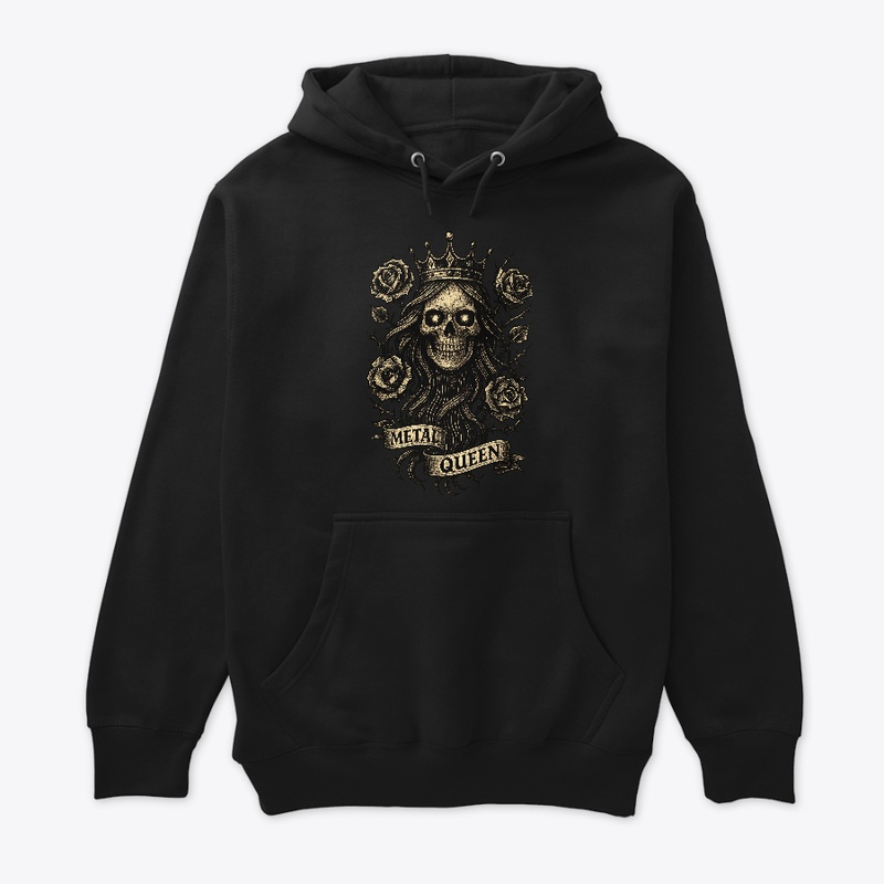 Metal Queen | Gothic Skull & Roses Art