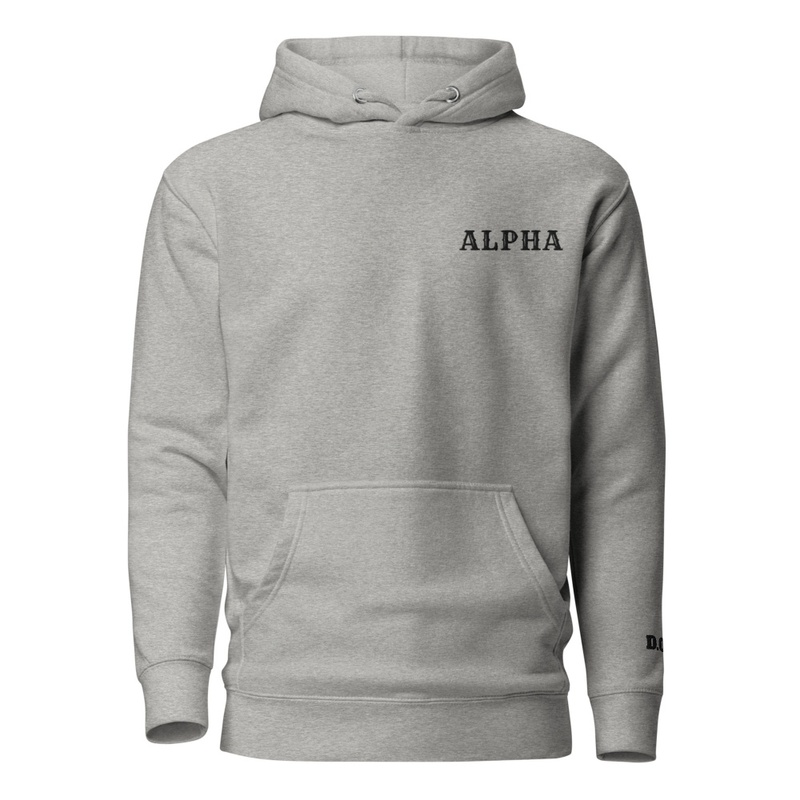 Alpha Dog 9435 - Embroidered Soft-Wash Hoodie - Embroidered Soft-Wash Hoodie