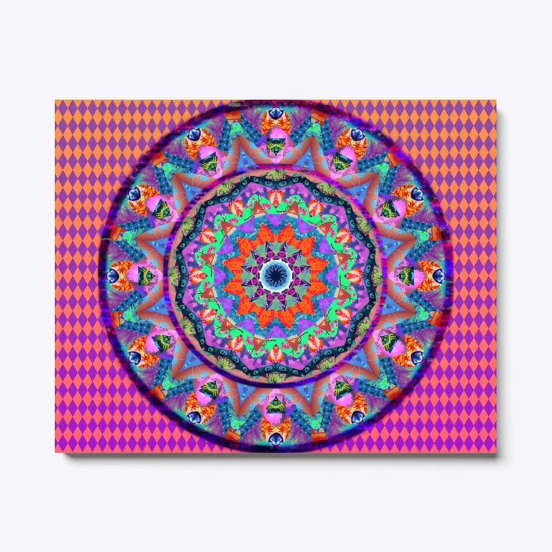 Vaporwave Mandala Design