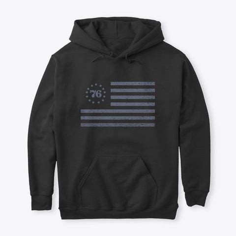 1776 In America Black T-Shirt Front