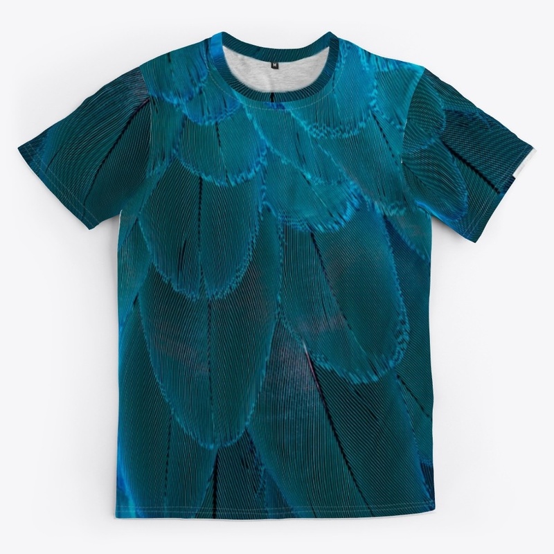 Be Free-Blue Printed T-shirt 