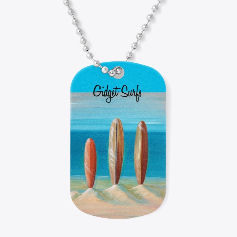 Surfboard Dog Tags