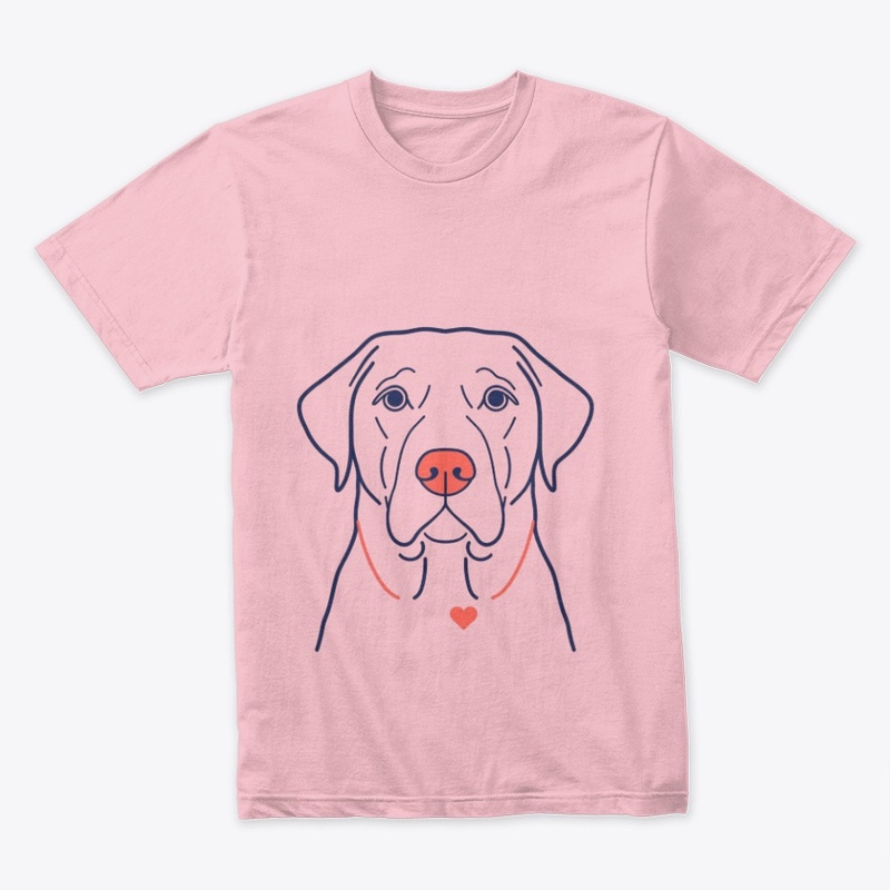 Minimalist Labrador Dog Lover–Heart