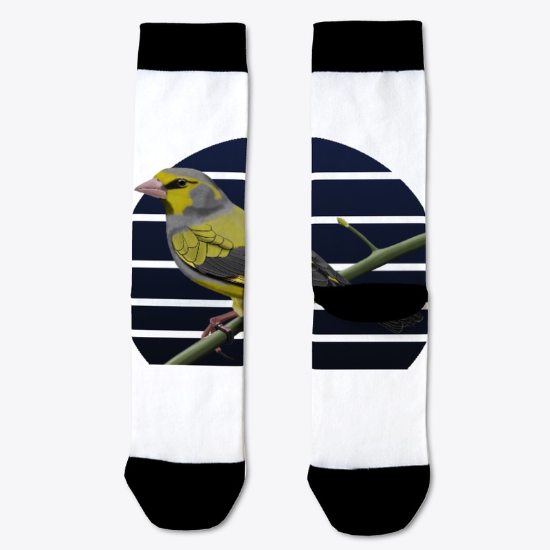 jz.birds Greenfinch Bird Animal Art