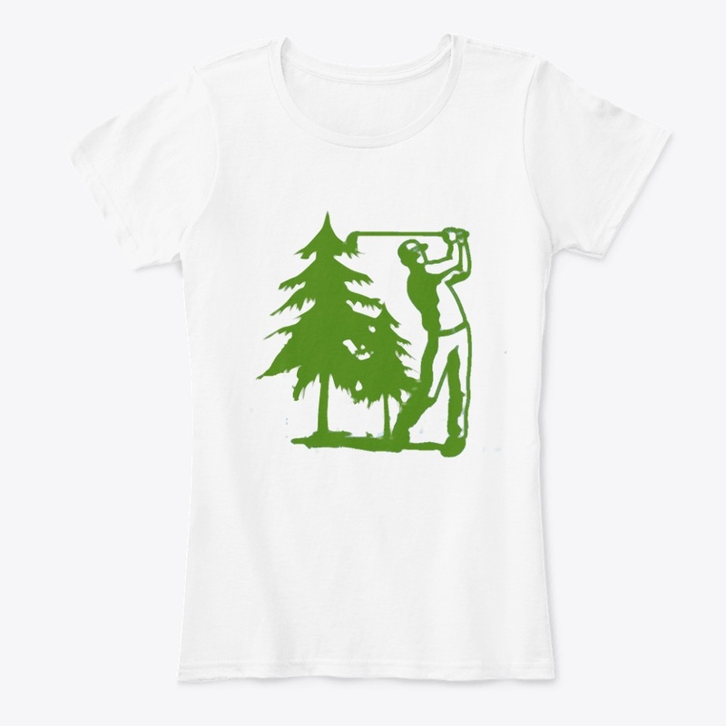 Golfer and Tree