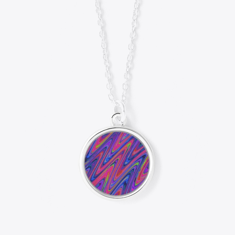 Vibrant Neon Abstract Wavy Pattern