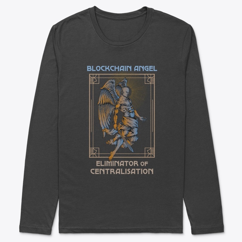 Blockchain Angel Heraldry (black)