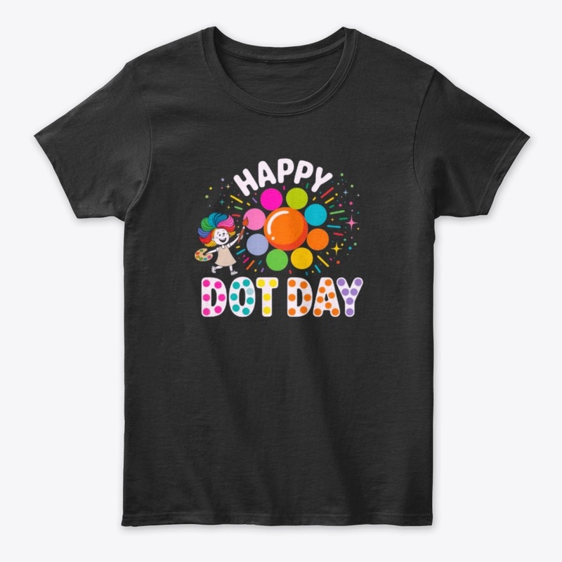 Rainbow Creativity Dot Day Tee