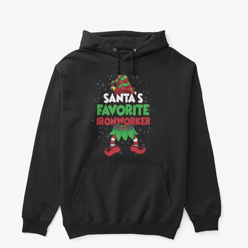 Santa's Favorite Ironworker Hoodie