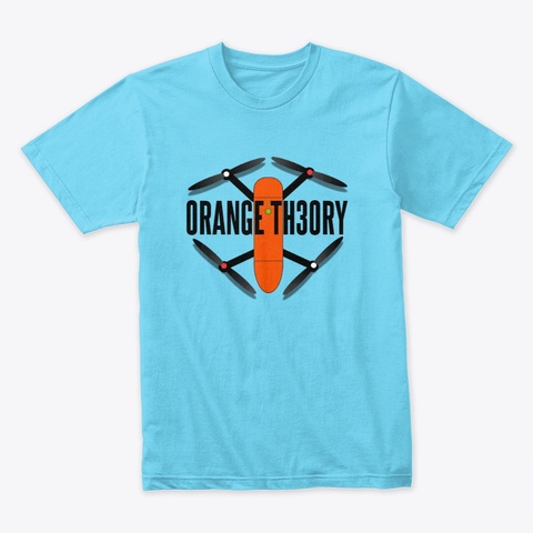 Orange Th3ory Tahiti Blue T-Shirt Front