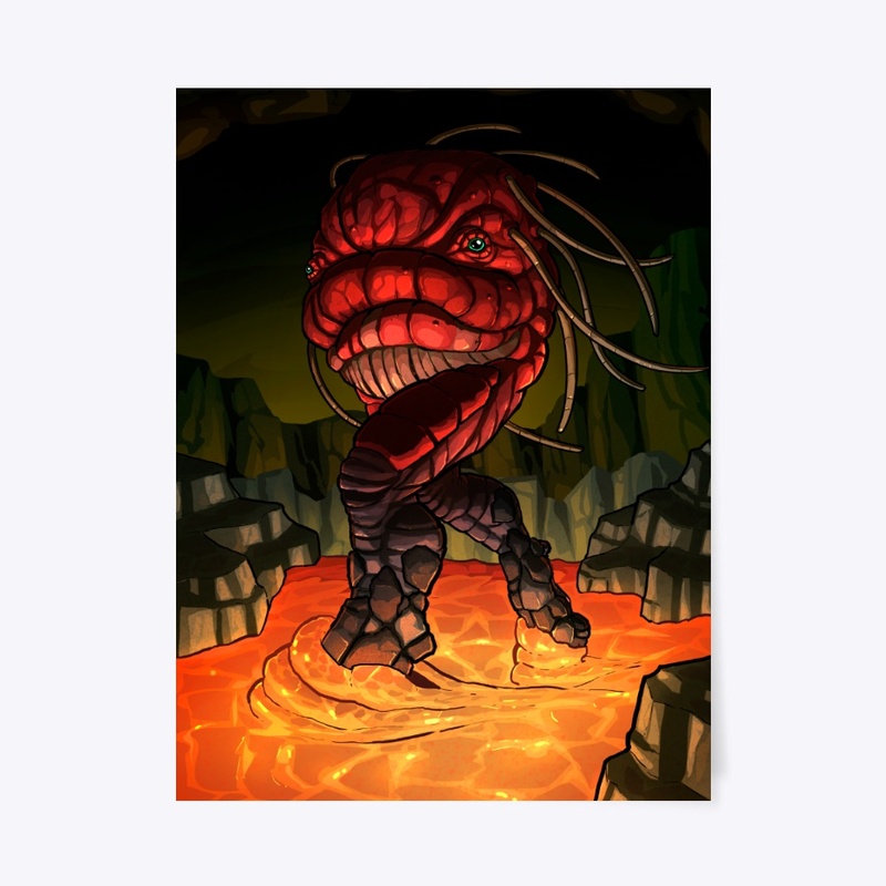The Striding Lavastrich POSTER