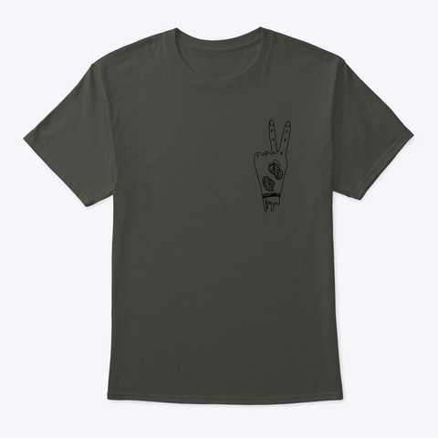 Peace Out Bro Code Smoke Gray T-Shirt Front