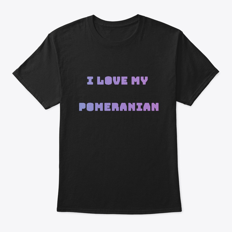 I Love My Pomeranian Purple Design