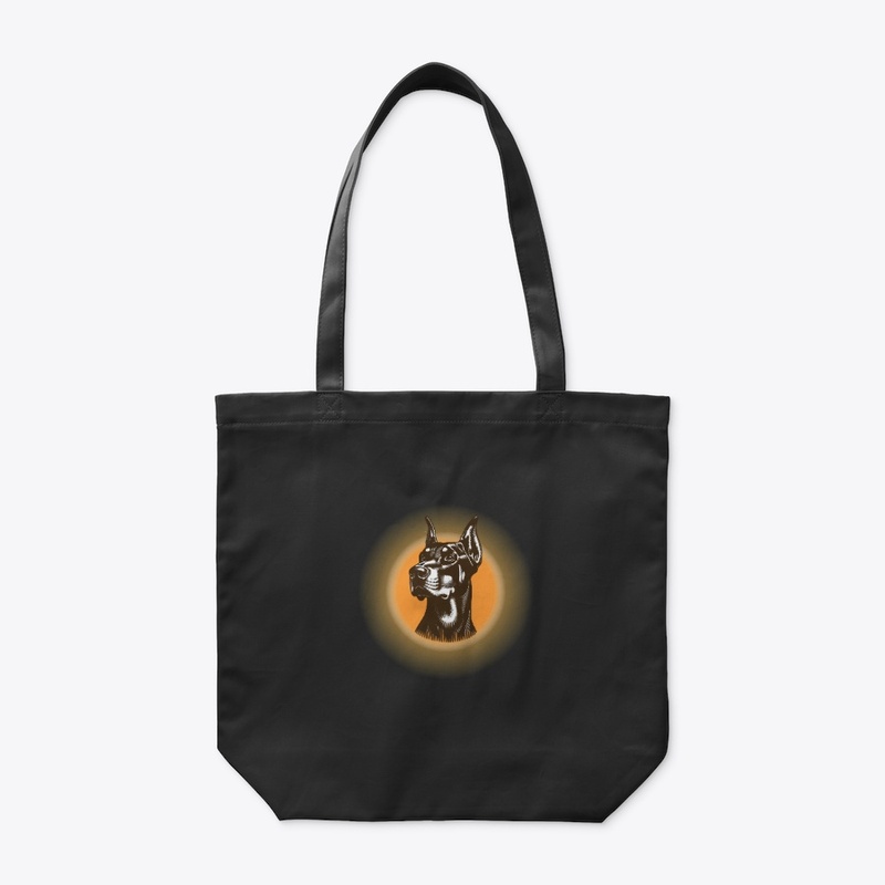 Sunset Doberman Head