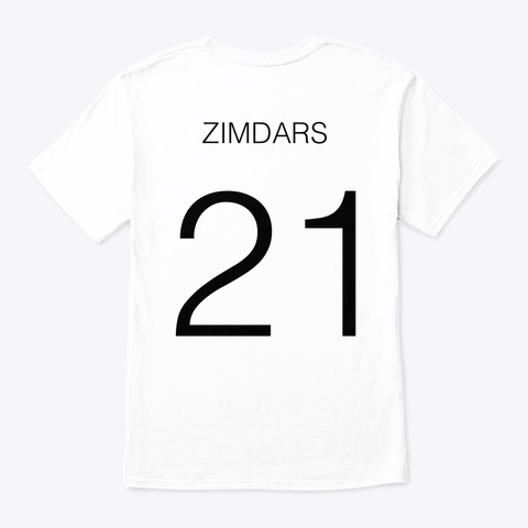 Joey  White T-Shirt Back