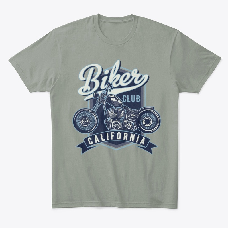 Biker Club California T-shirt design