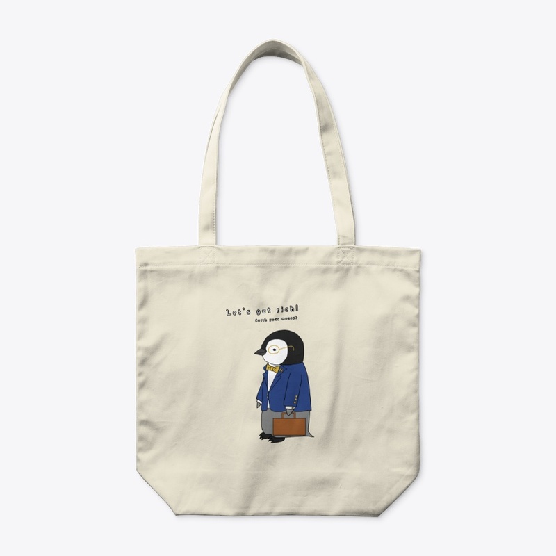Get Rich - Cute Baby Penguin Design