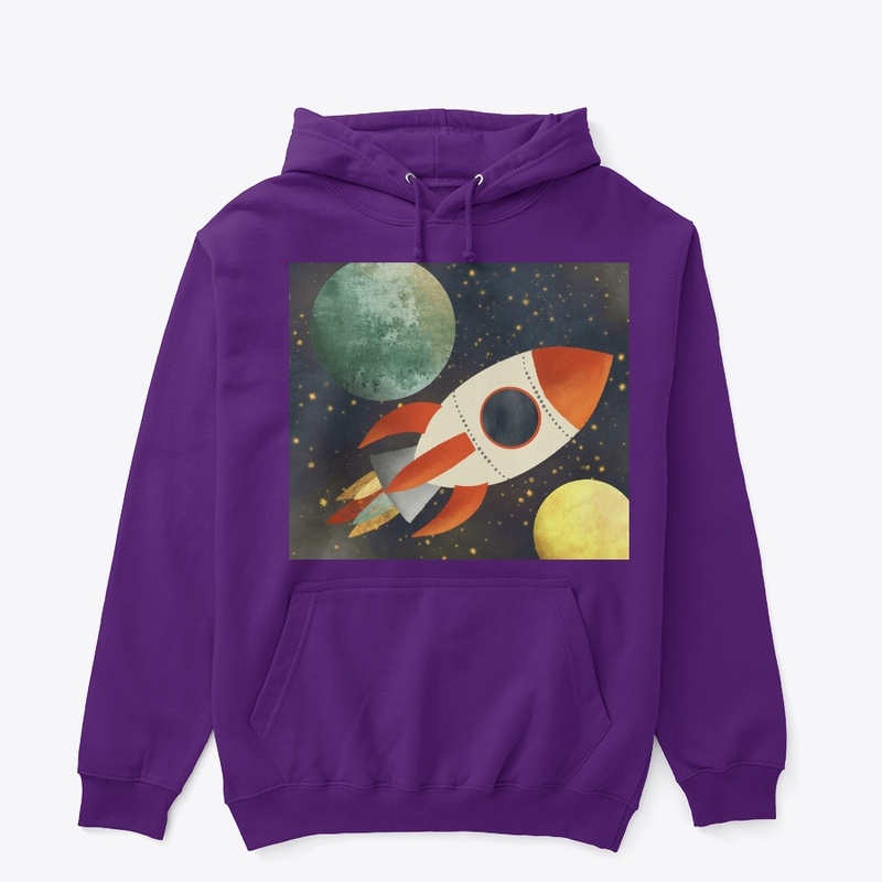 Space - Rocket and Planet design