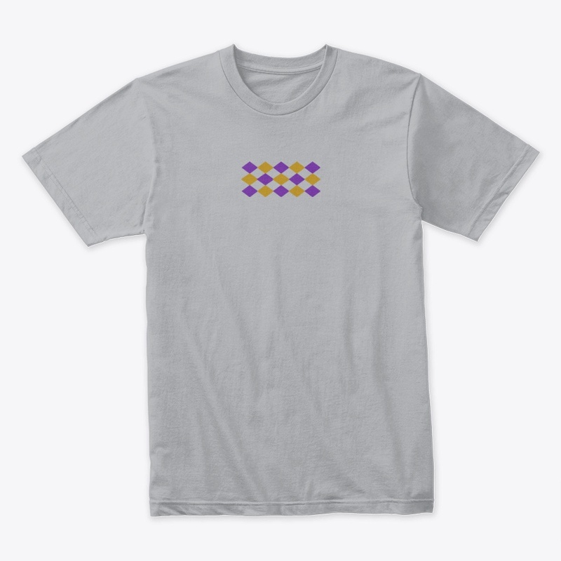 Zig gold and purple wave